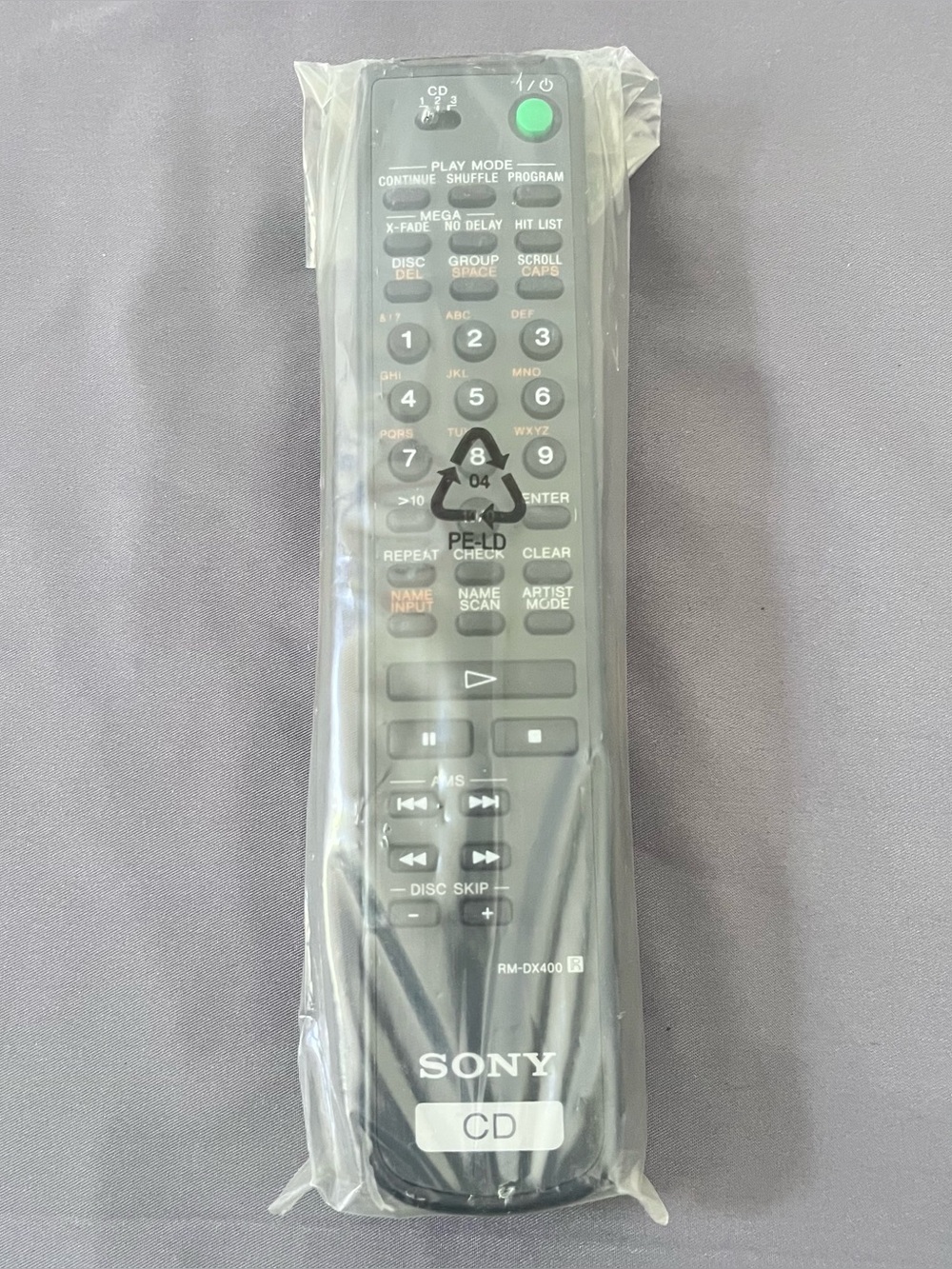 Sony Remote Control RM-DX400 400-Disc CD Works Player CDP-CX400 Authentic Tested